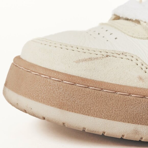 Fendi Match FF Logo Low-Top Sneaker in White Suede and Leather - Picture 7 of 13